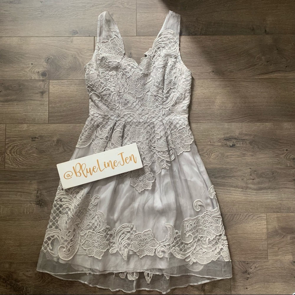 Yoana Baraschi Whisper Grey Celestina Dress